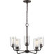 Moven 5 Light 23 inch Rubbed Bronze Chandelier Ceiling Light